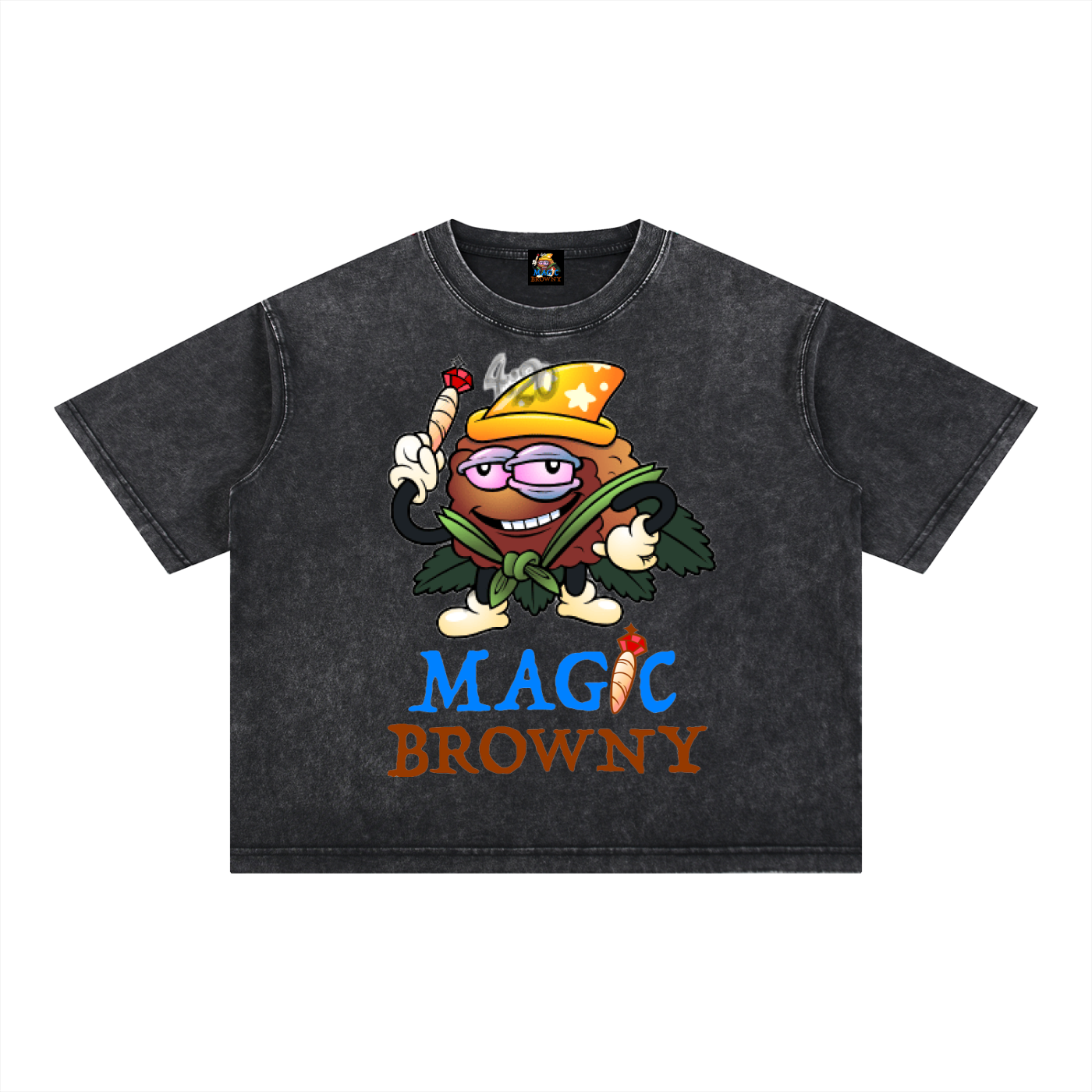 Magic Browny Boxy Cotton T-Shirt