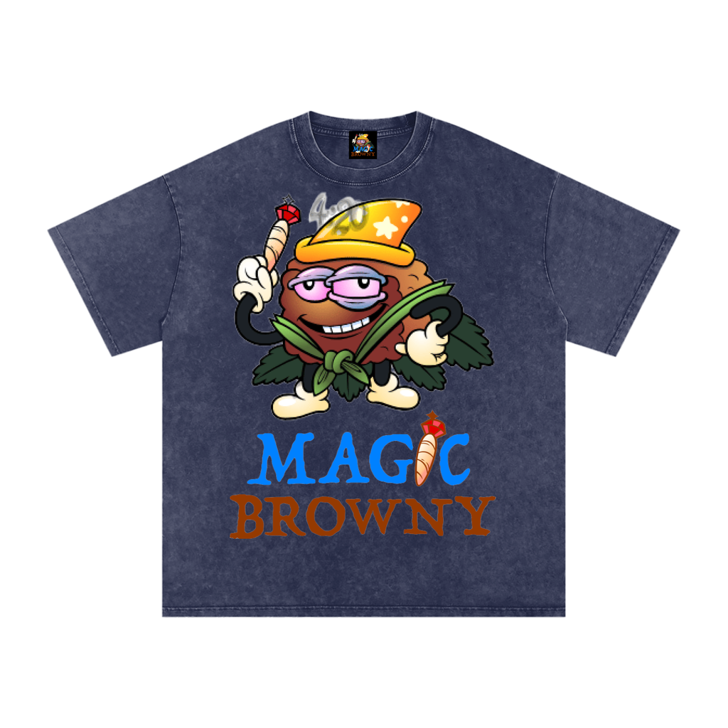 Magic Browny Oversized Cotton T-Shirt