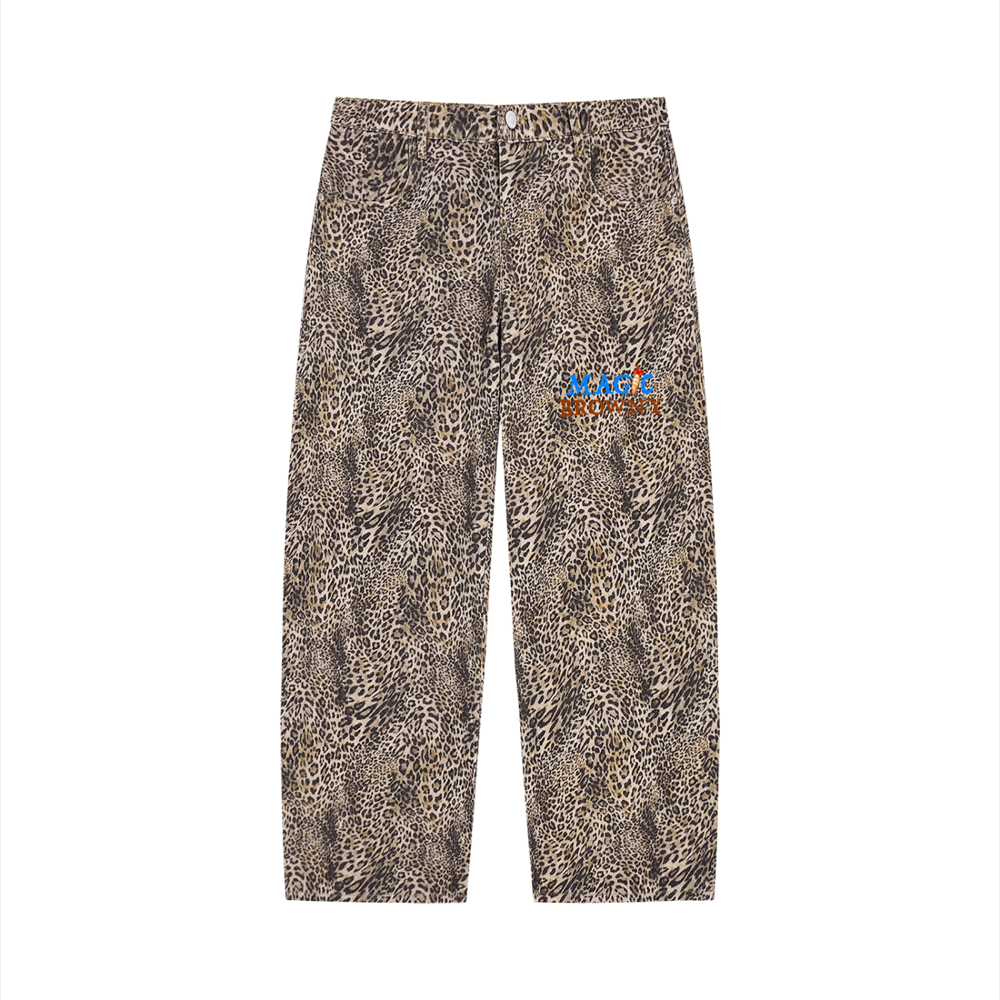 Magic Browny Leopard Jeans