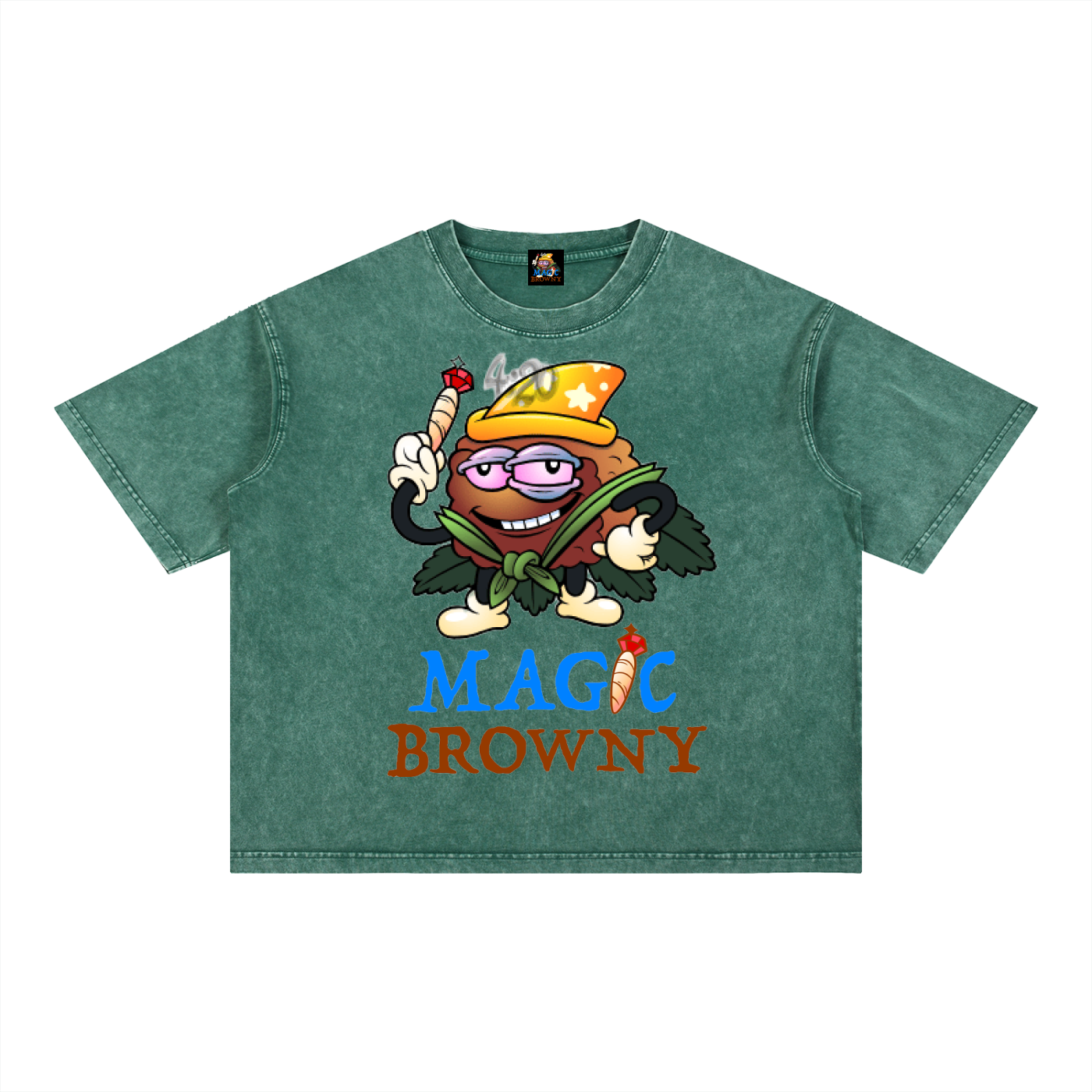 Magic Browny Boxy Cotton T-Shirt