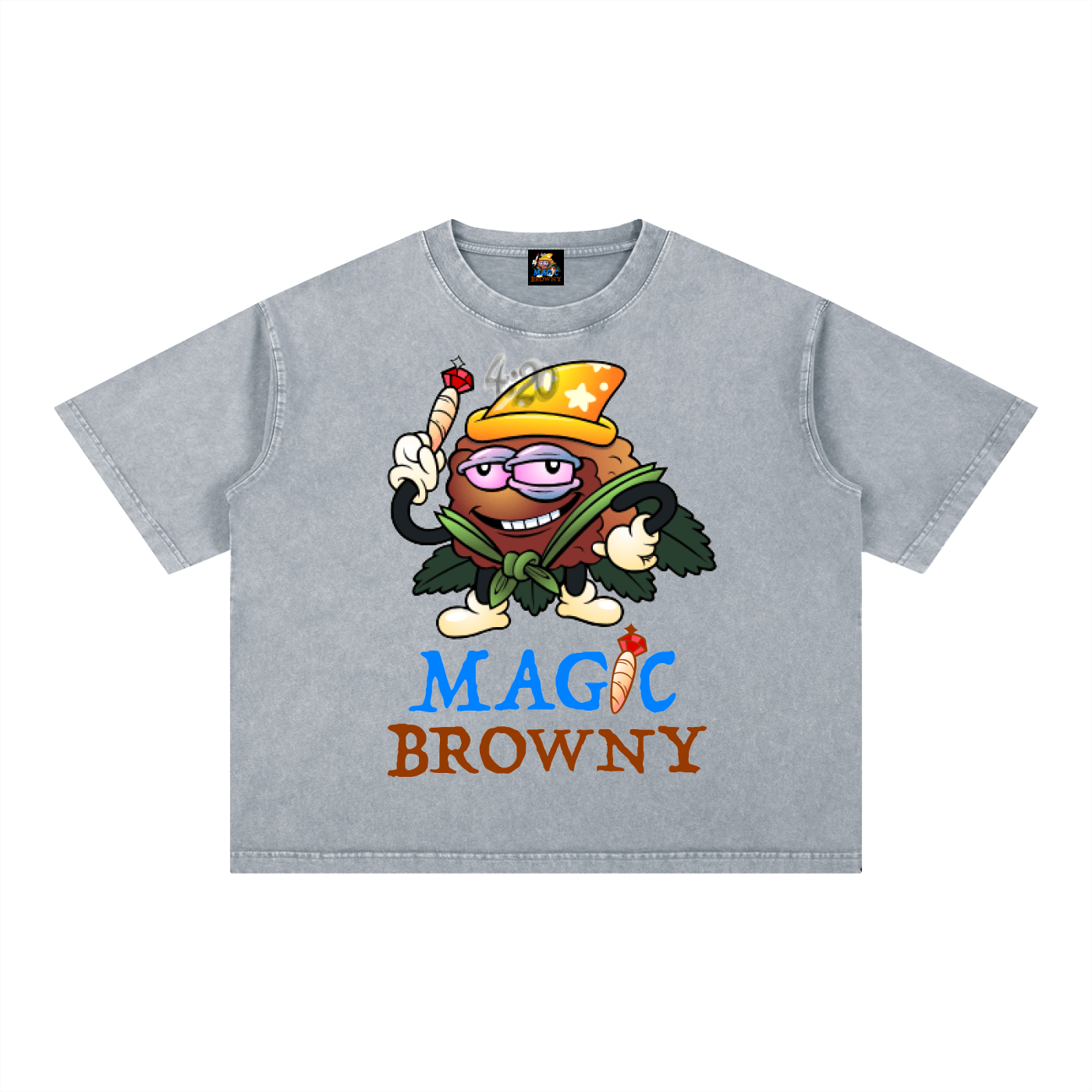 Magic Browny Boxy Cotton T-Shirt