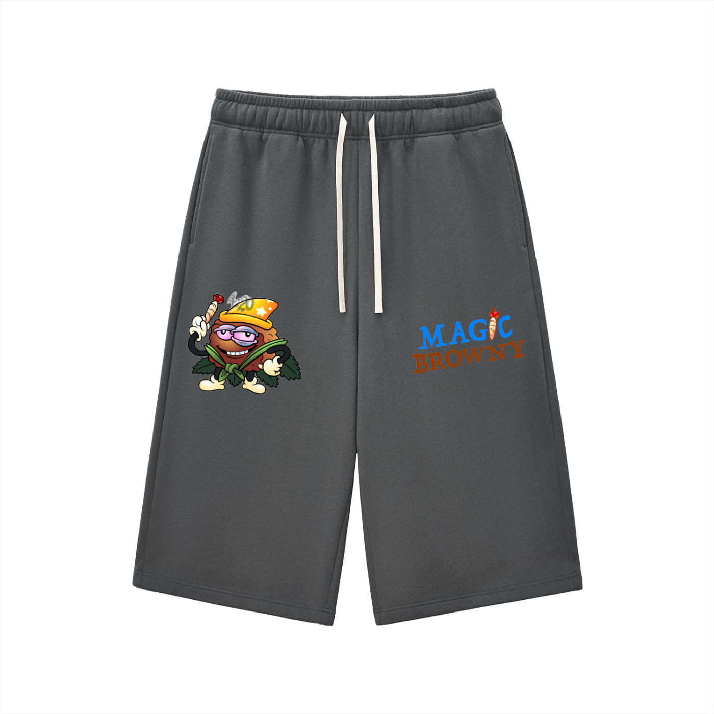 Magic Browny Drawstring Sweatshorts