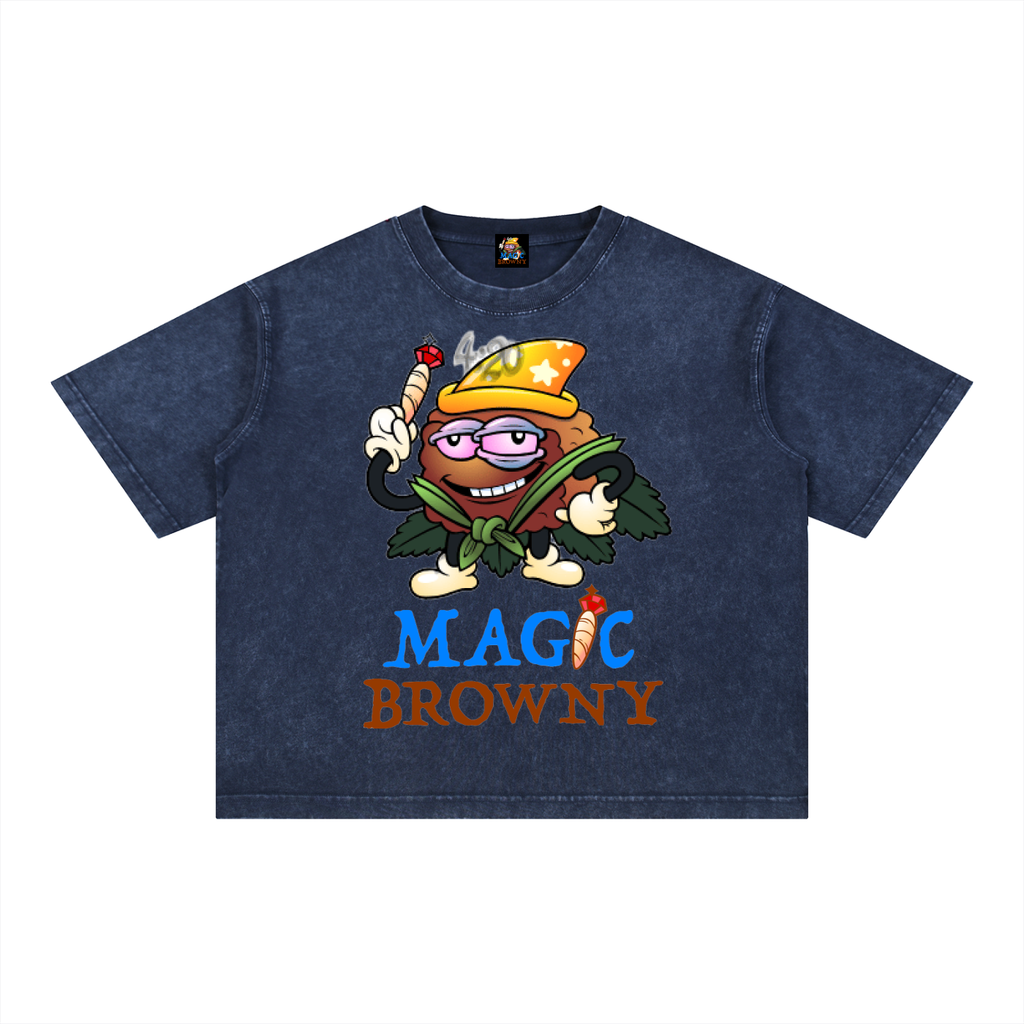 Magic Browny Boxy Cotton T-Shirt