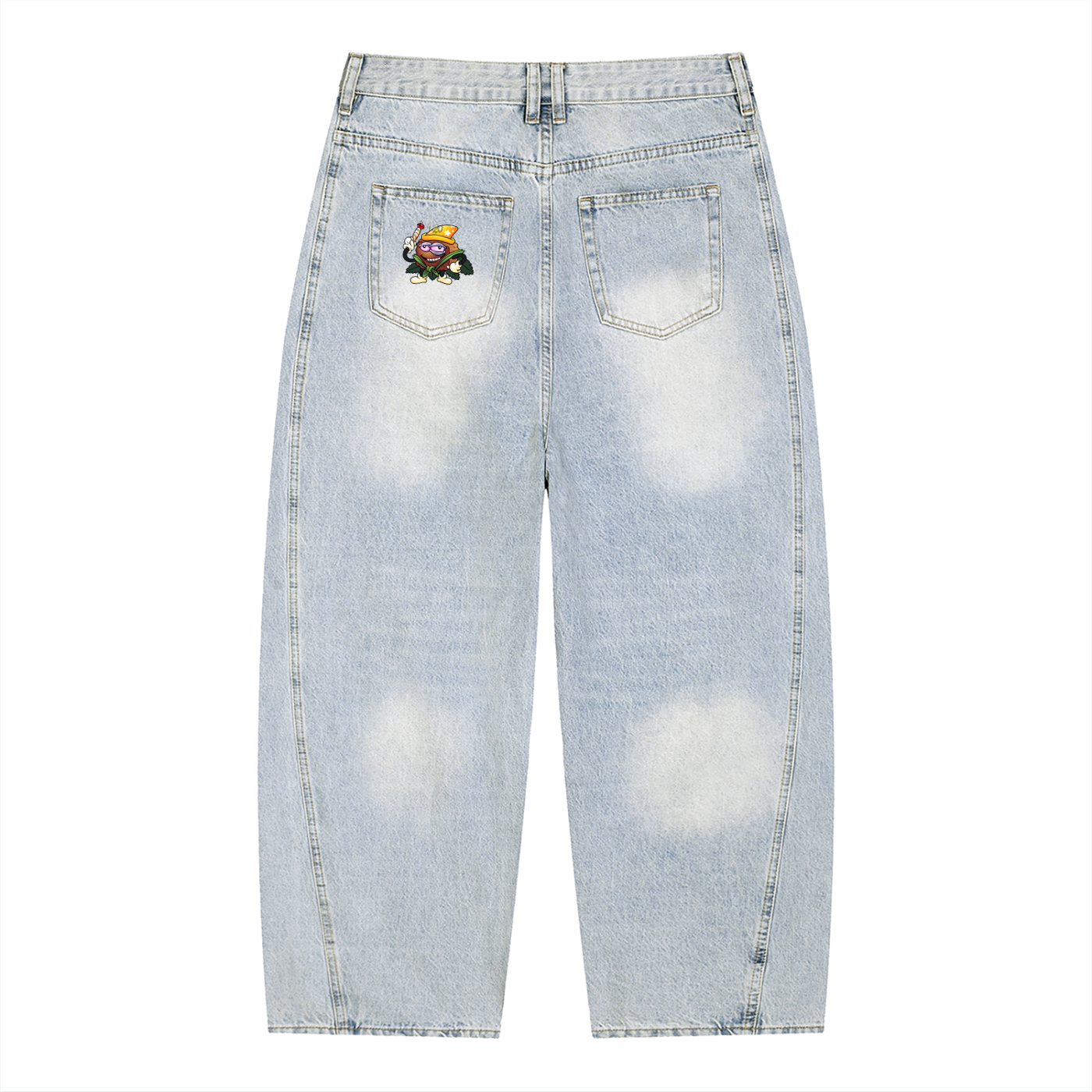 Magic Browny Barrel Leg Jeans