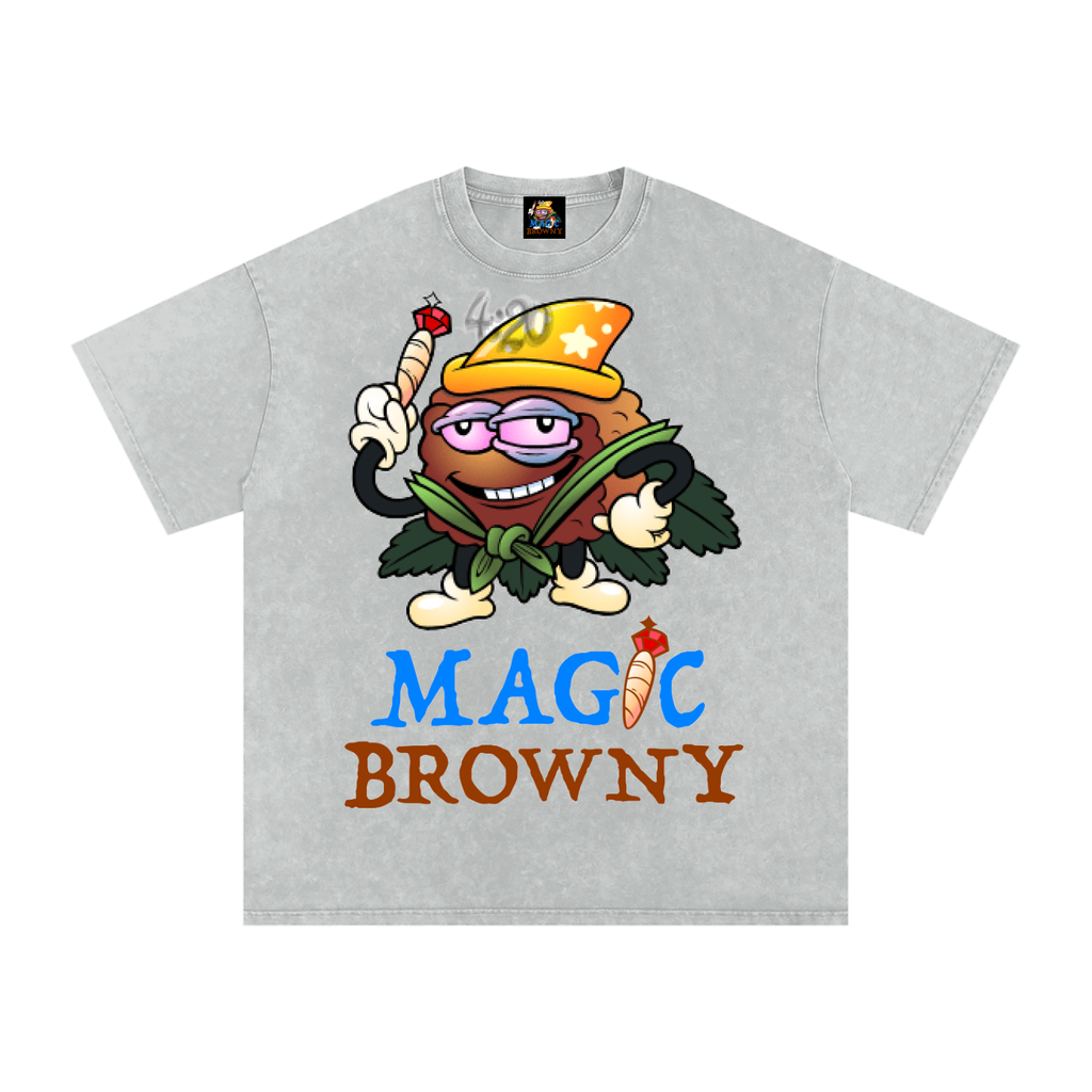 Magic Browny Oversized Cotton T-Shirt