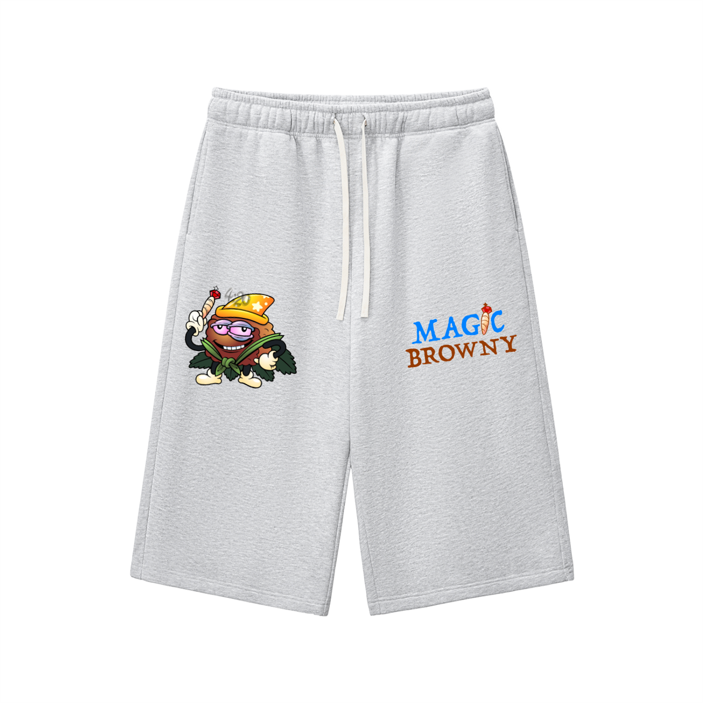 Magic Browny Drawstring Sweatshorts