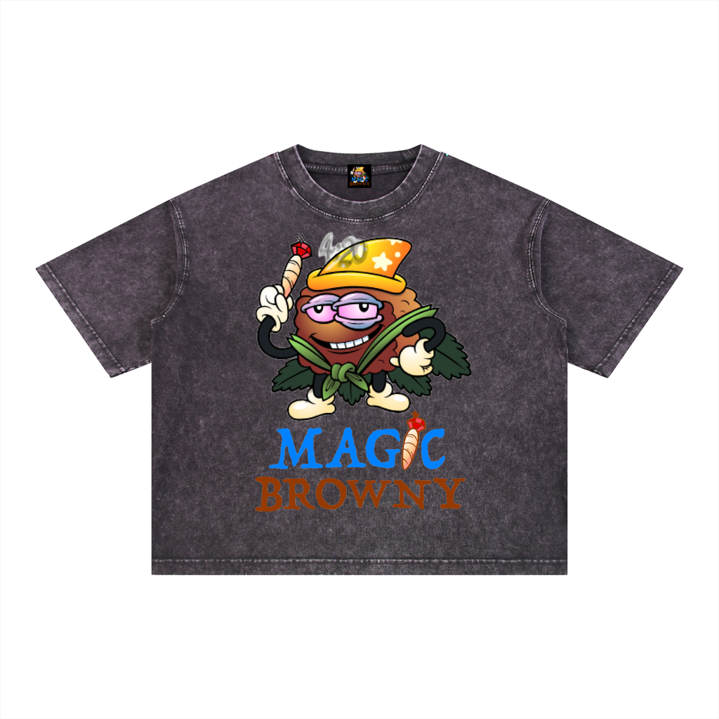 Magic Browny Boxy Cotton T-Shirt