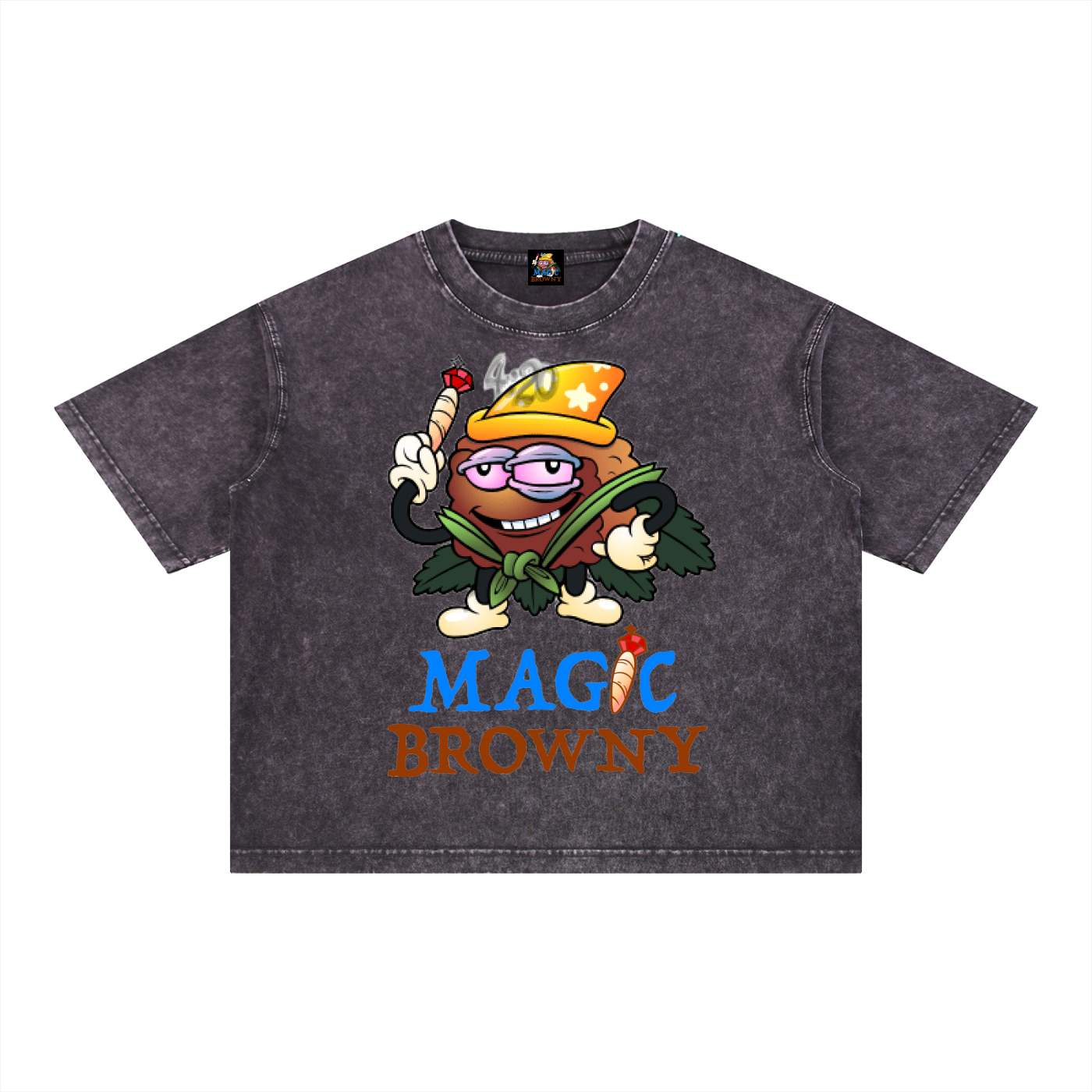 Magic Browny Boxy Cotton T-Shirt